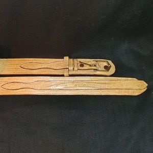 Max Lang lizard ranger belt handmade